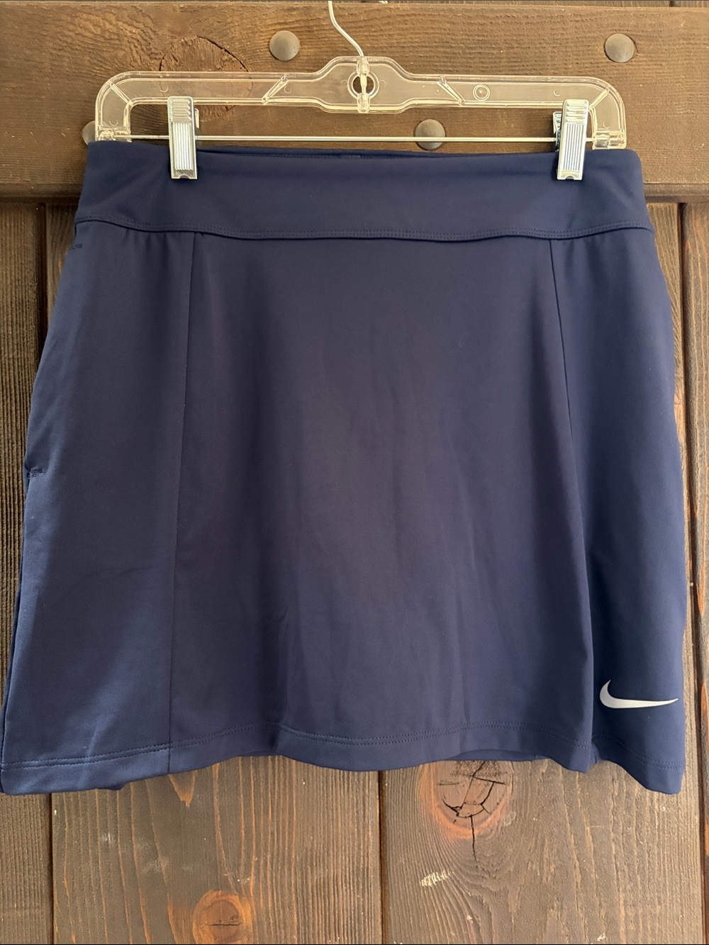 Nike Navy Performance Tennis Skirt with Swoosh